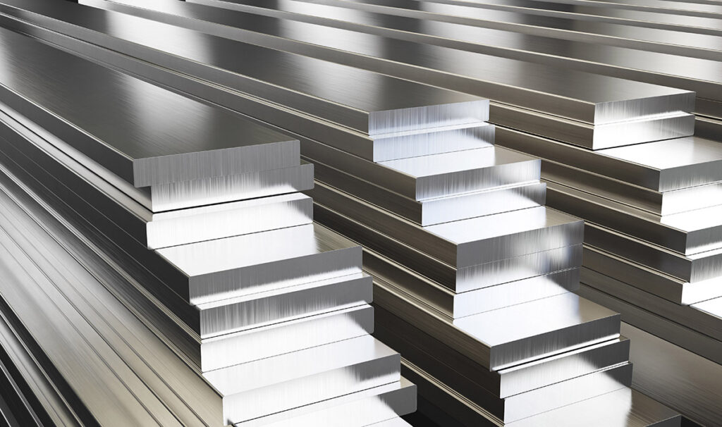 A rendering of Steel Plates stacked atop one another.